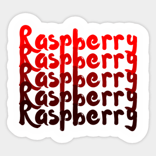 Rasberry Sticker